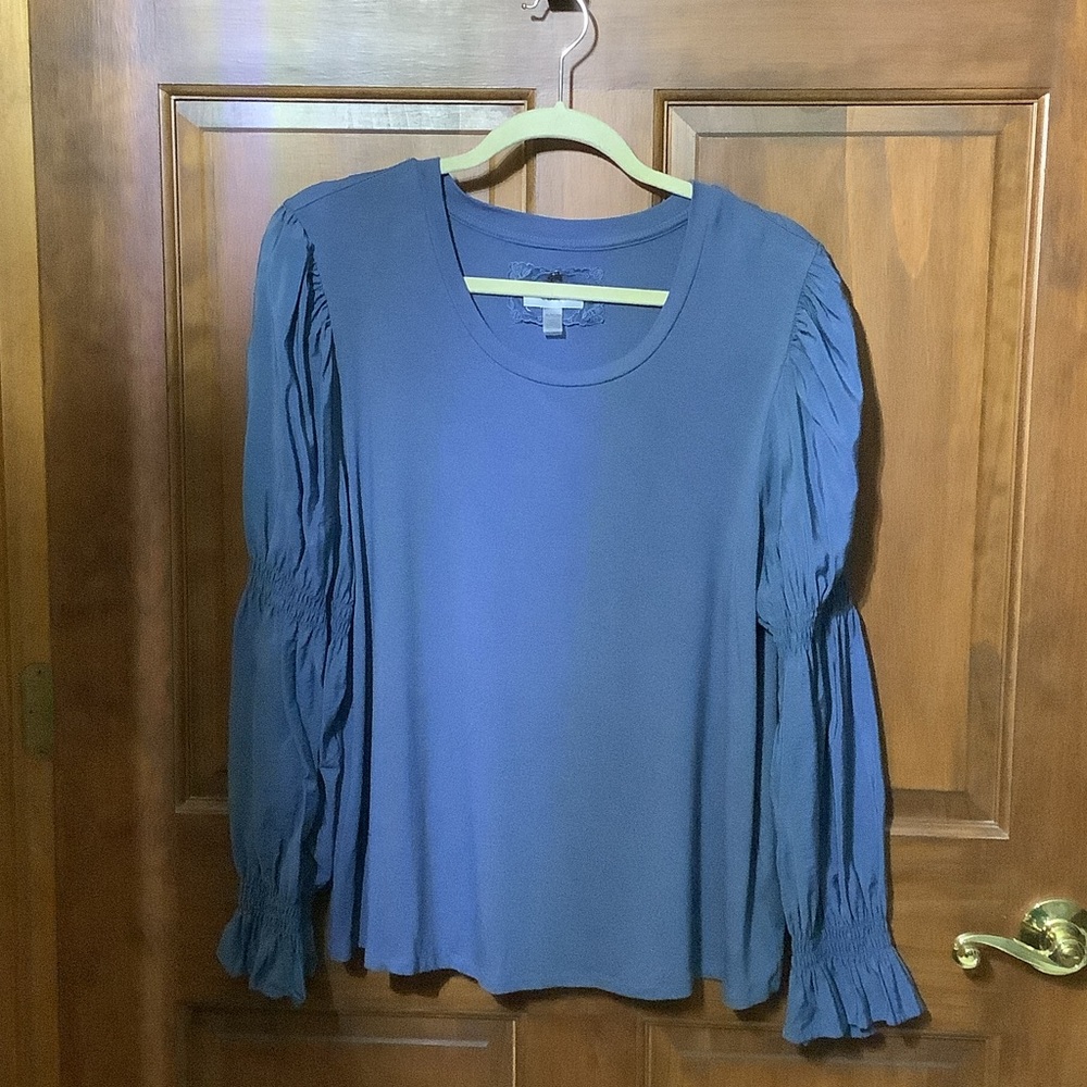Cupio Women's Blue Long Sleeve Top